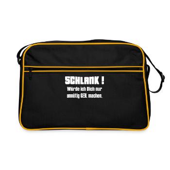 Slim je vous ferais inutilement excitée 2 - Sac Retro - noir/or - Devant