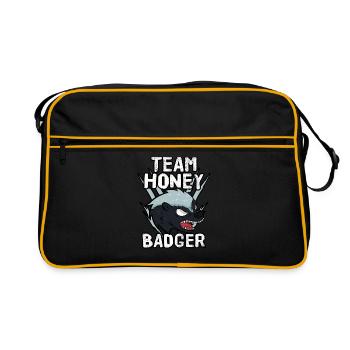 Team Honey Badger - Retro Bag - black/gold - Front