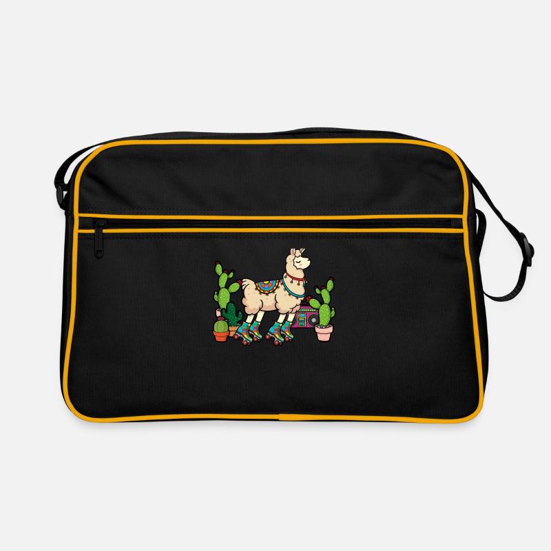 Llama Disco Roller Cactus Retro Bag
