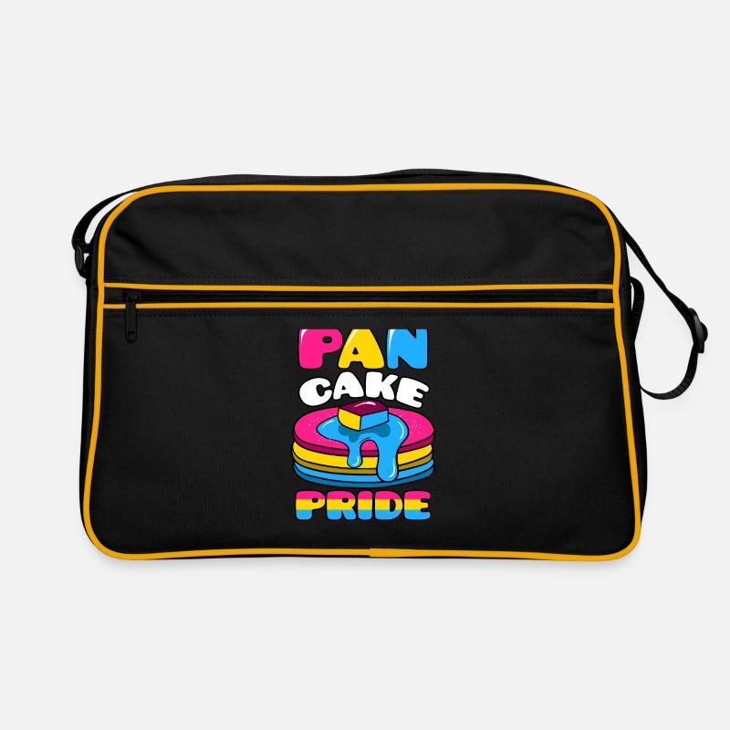 Pan Cake Pride Pansexual - Retro Bag - black/gold