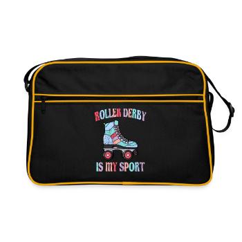 Le roller derby est mon sport - Sac Retro - noir/or - Devant