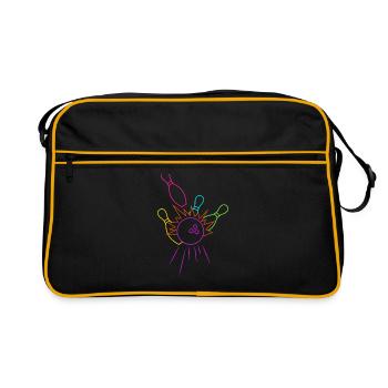 Amateurs de quilles - Sac Retro - noir/or - Devant