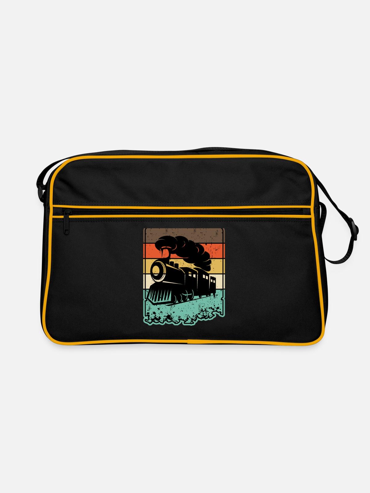 Retro train - Retro Bag - black/gold - Front