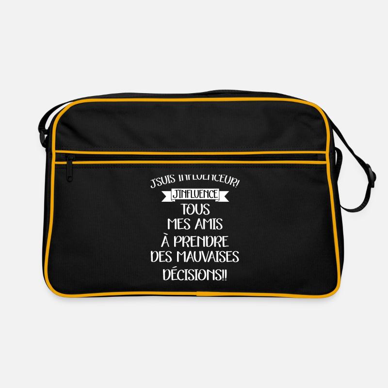 J'suis influenceur j'influence tous mes amis Sac Retro