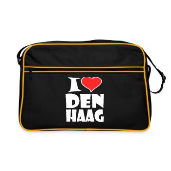 I Love La Haye - Sac Retro - noir/or - Devant