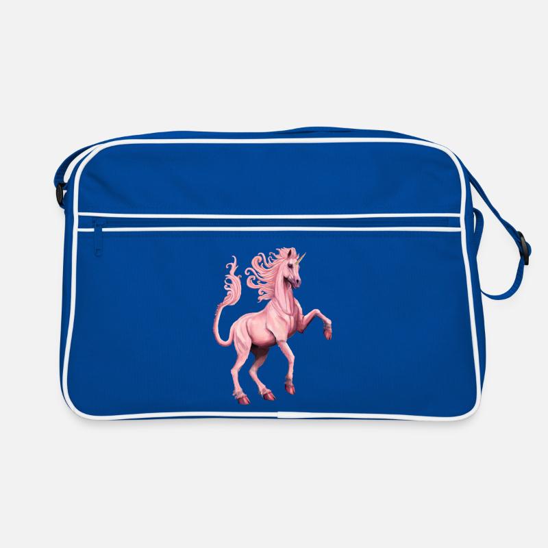 rosa Einhorn Retro Tasche