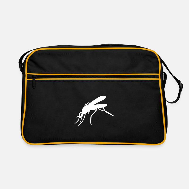 Mosquito mosquitoes silhouette Retro Bag