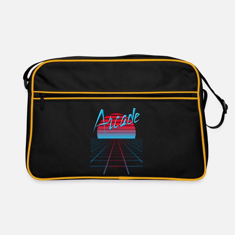 NERDY forever - Arcade - Retro Tasche - Schwarz/Gold
