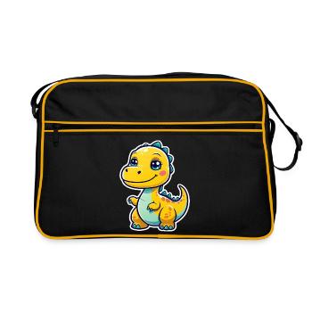 Dino - Retro Bag - black/gold - Front