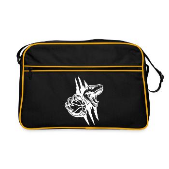 Roaring Raptor Basketball - Retro Bag - black/gold - Front