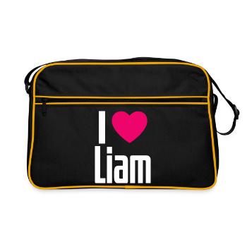 I Love Liam Pink Heart I Love Liam - Retro Bag - black/gold - Front