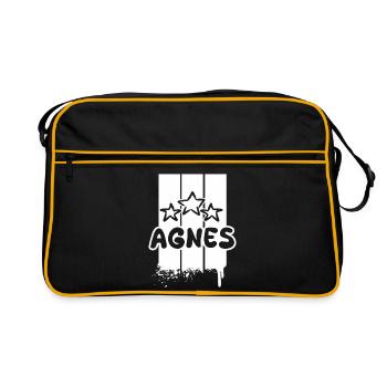 Agnes - Retro Bag - black/gold - Front