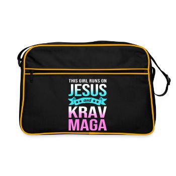 Krav Maga - Sac Retro - noir/or - Devant