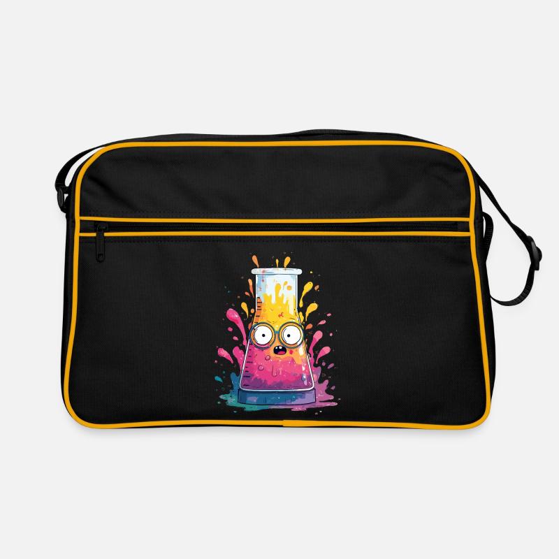 Bande dessinée colorée Test Tube Sac Retro