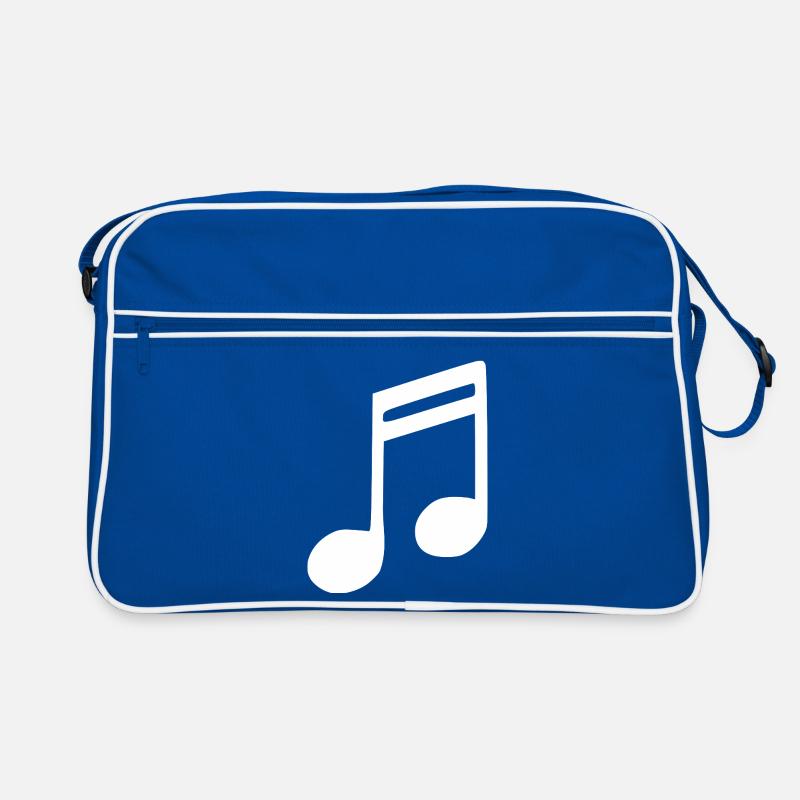 Note de musique Note de musique Blanche Sac Retro