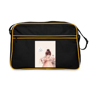 Douce fille Amour Maman - Sac Retro - noir/or - Devant