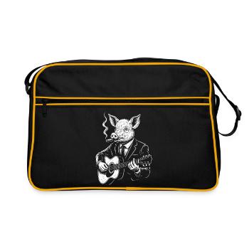 Guitariste Jazz Pig - Sac Retro - noir/or - Devant