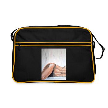 Impressionniste nu allongé - Sac Retro - noir/or - Devant