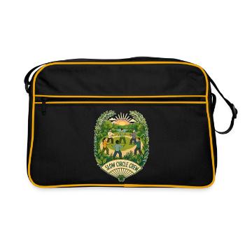 ÉQUIPE DU CERCLE LENT Nuages - Sac Retro - noir/or - Devant