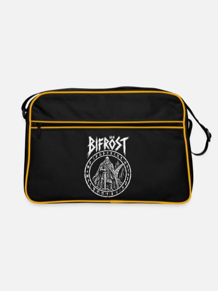 Bifröst – Der Wächter der Brücke - Retro Tasche - Schwarz/Gold