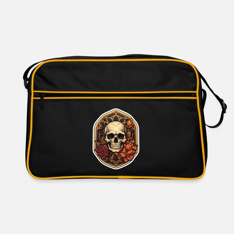 Crâne gothique Halloween Sac Retro