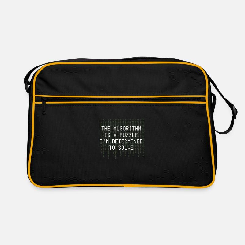 Algorithme Puzzle Résoudre Code Binaire Sac Retro