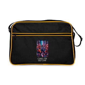 I Dance for Self-Care Motivation Dance - Retro Bag - black/gold - Front