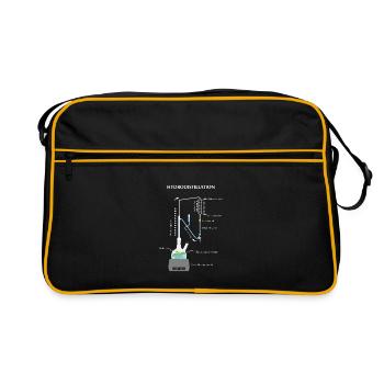 Appareil d'hydrodistillation Clevenger - Sac Retro - noir/or - Devant