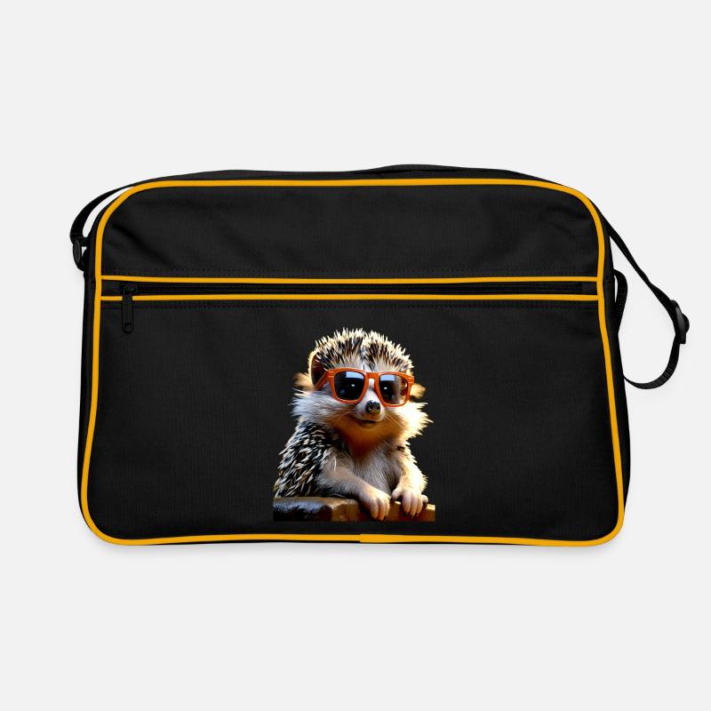Igel Sonnenbrille Stacheltier Liebe Süßer Igel Retro Tasche
