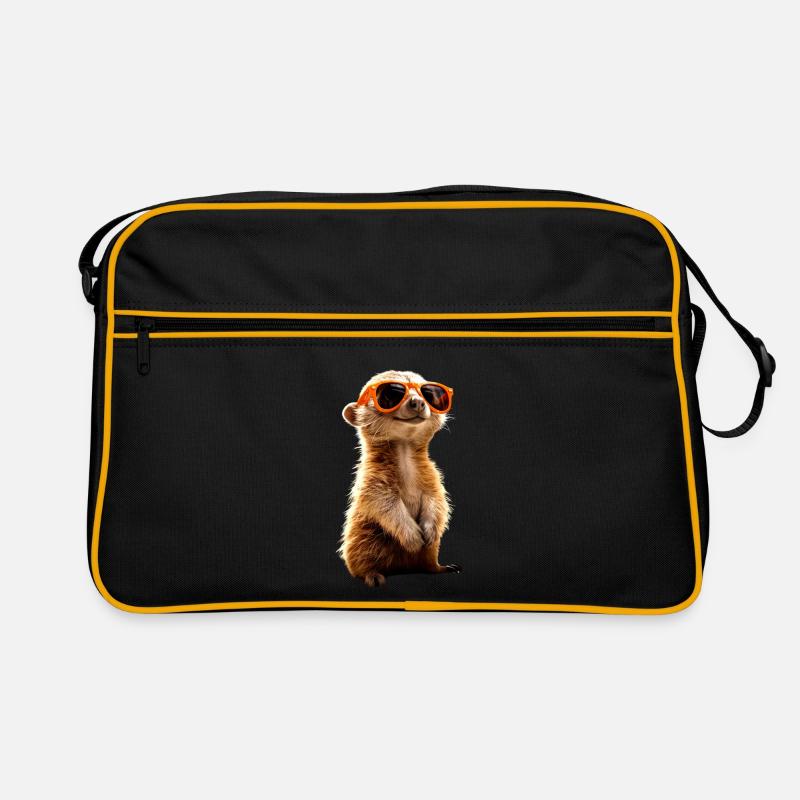 Lunettes de soleil suricate mignon amant de surikate Sac Retro