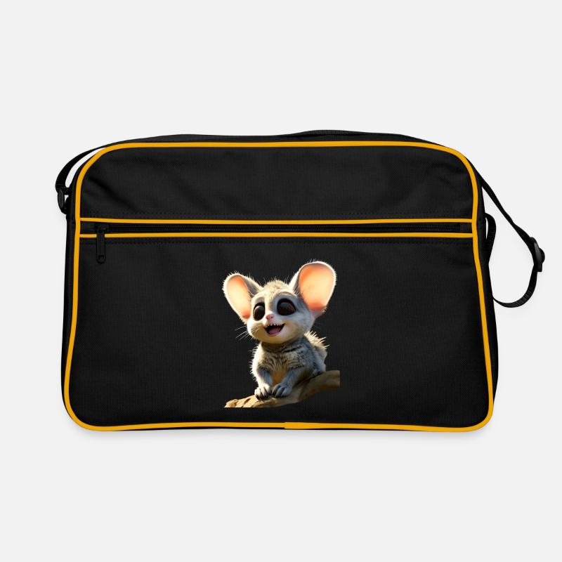 Galago Bush Bébé Singe Galagos Singe Mignon Galago Sac Retro