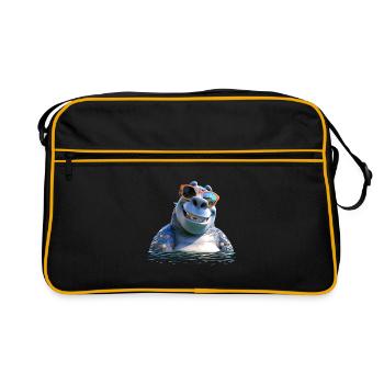 Hippopotame Hippopotame Hippopotame Hippopotame - Sac Retro - noir/or - Devant