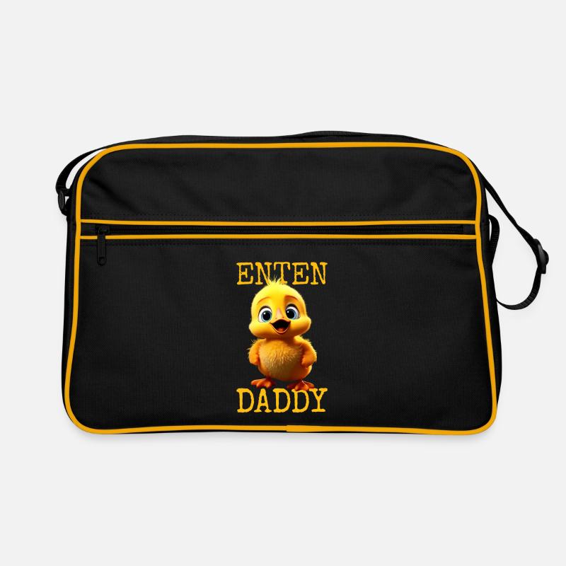 Ducks Daddy Papa Dad Father's Day Cute Ducklings Duck Retro Bag