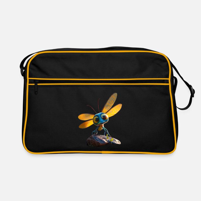 Libellule Libellule Ailes Colorées Libellules Mignonnes Sac Retro