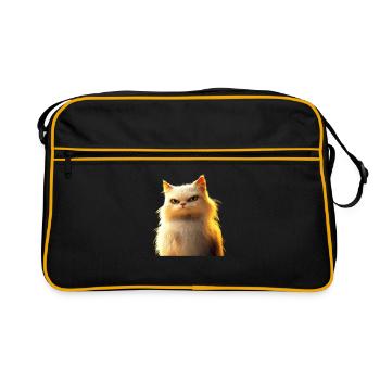 Chat Persan Chat Persan Chat Persan Chats Mignons - Sac Retro - noir/or - Devant