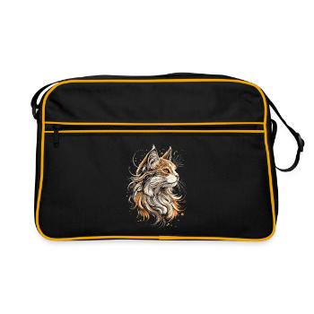 Chat Persan Chat Persan Chat Persan Chats Mignons - Sac Retro - noir/or - Devant