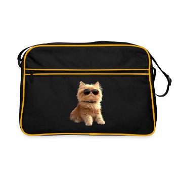 Chat Persan Chat Persan Chat Persan Chats Mignons - Sac Retro - noir/or - Devant