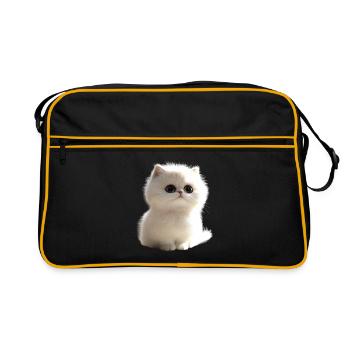 Chat Persan Chat Persan Chat Persan Chats Mignons - Sac Retro - noir/or - Devant