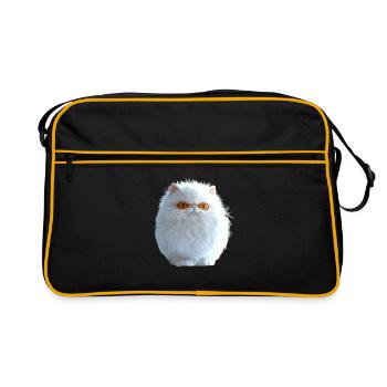 Chat Persan Chat Persan Chat Persan Chats Mignons - Sac Retro - noir/or - Devant