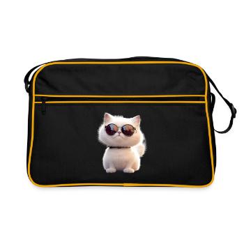 Chat Persan Chat Persan Chat Persan Chats Mignons - Sac Retro - noir/or - Devant