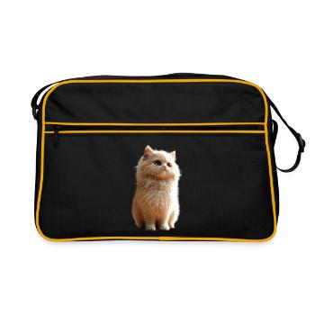 Chat Persan Chat Persan Chat Persan Chats Mignons - Sac Retro - noir/or - Devant