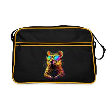 Lunettes de soleil Quokka Rainbow Australia Quokkas - Sac Retro - noir/or - Devant