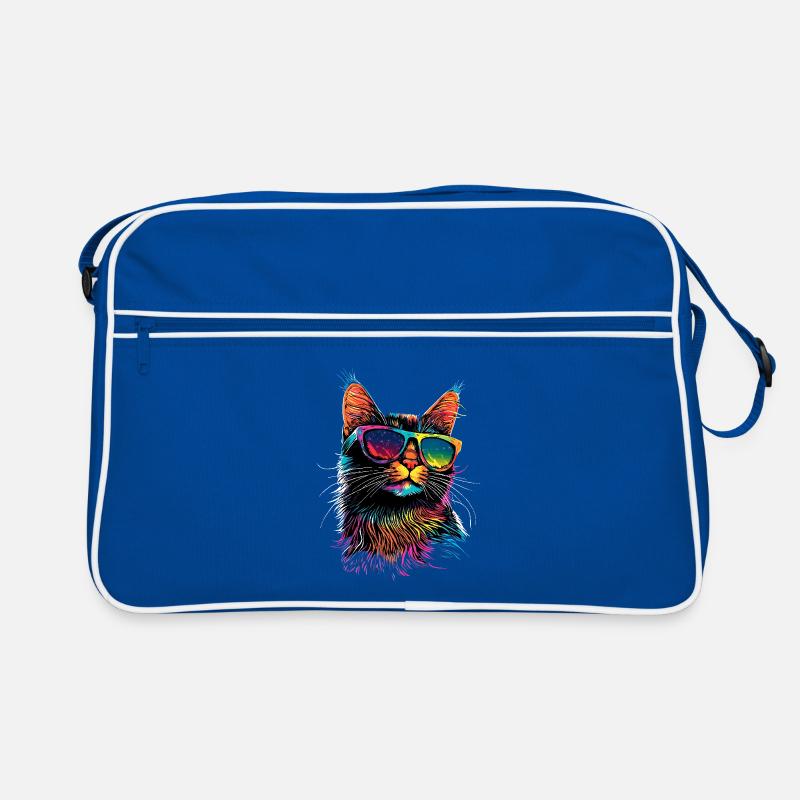 Savannah Chat Chat Maman Mignon Serval Léopard Chats Sac Retro