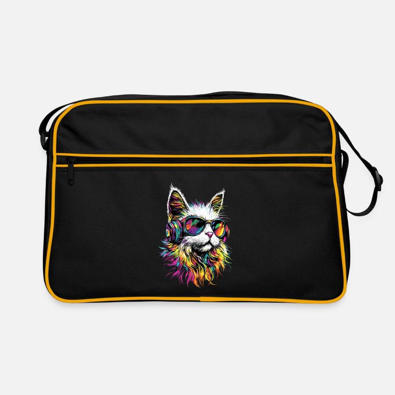 Chat Angora Blanc Chat Angora Chats Angora Mignons Sac Retro