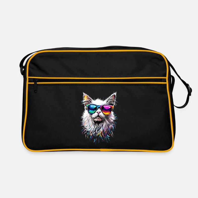 Chat Angora Blanc Chat Angora Chats Angora Mignons Sac Retro