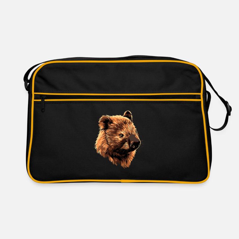 Wombat Australien Beuteltier Süßer Wombat Retro Tasche