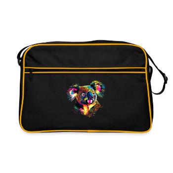 Koala Bear Australia Koala Bear Cute Koala Bears - Retro Bag - black/gold - Front