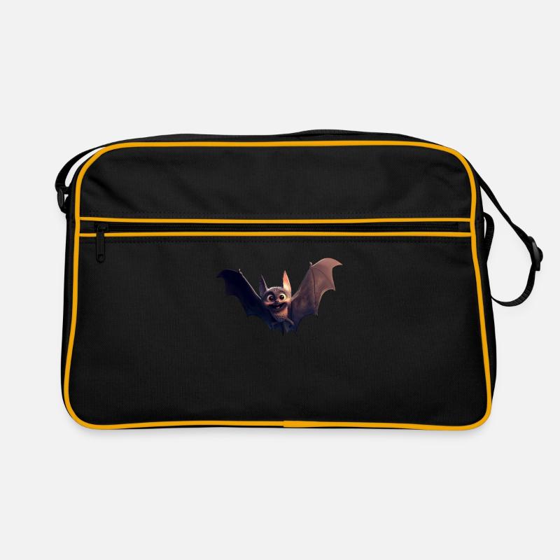 Bat Flying Fox Vampire Bat Cute Fledemice Retro Bag