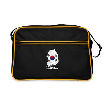 Corée du Sud Pays Asie - Sac Retro - noir/or - Devant