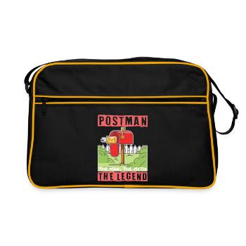 Postman, a Man, a Myth, a Legend- Postman - Retro Bag - black/gold - Front